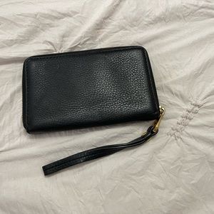 Marc by Marc Jacobs Q Workwear Wristlet Wallet Black Soft Leather